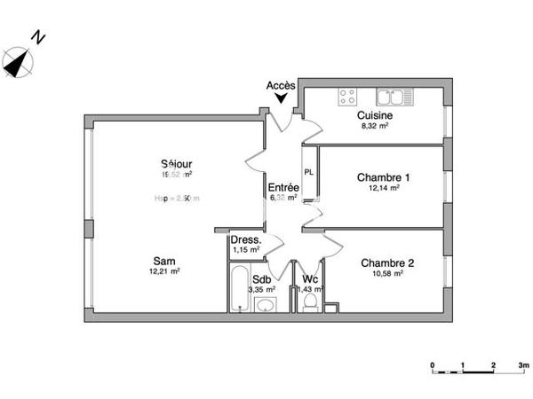 Location Appartement 4 pièces 75 m² - 80, AVENUE DE LA DIV. LECLERC Montmorency 95160