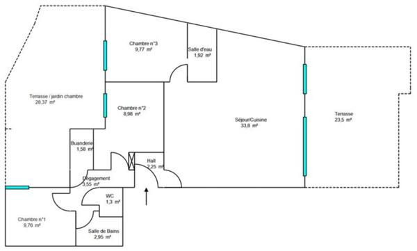 Appartement à vendre 4 pièces 76 m² Grasse