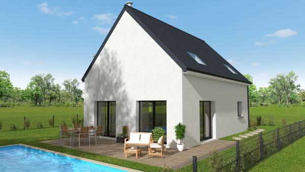 Terrain + Maison à vendre 6 pièces - 106 m²