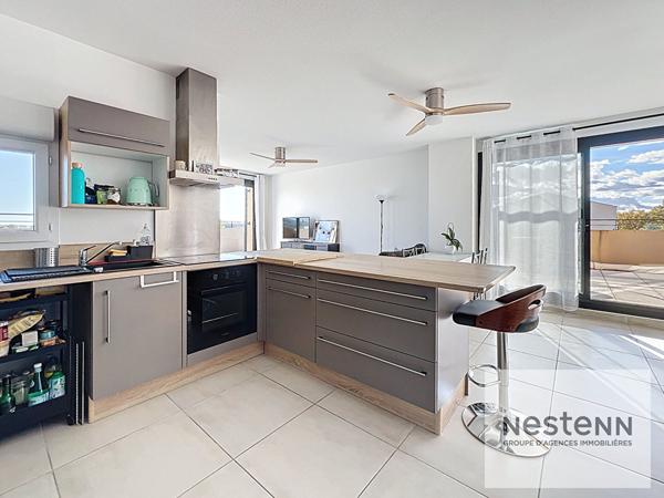 À vendre : Appartement duplex 4 pièces avec terrasse à Saint Georges d'Orques - 2 parkings