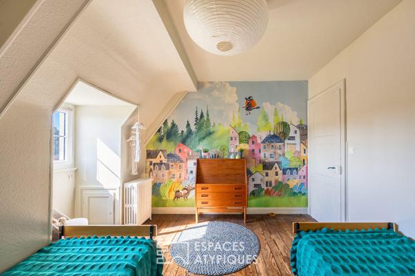 Maison de ville bourgeoise rénovée et son jardin