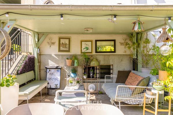 Maison de ville bourgeoise rénovée et son jardin