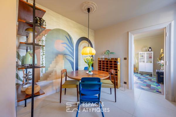 Maison de ville bourgeoise rénovée et son jardin