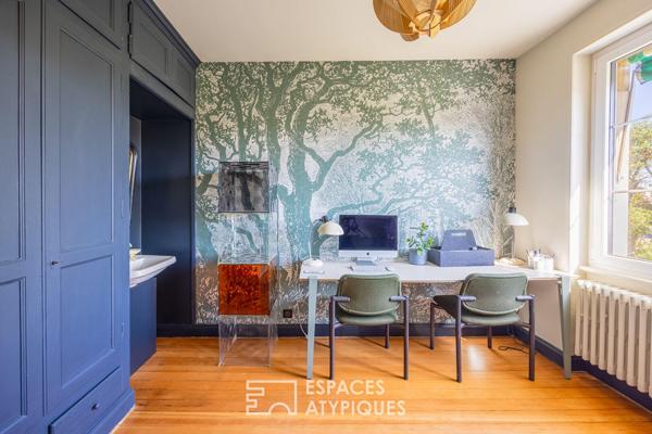 Maison de ville bourgeoise rénovée et son jardin