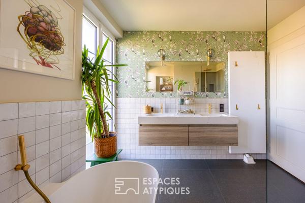 Maison de ville bourgeoise rénovée et son jardin