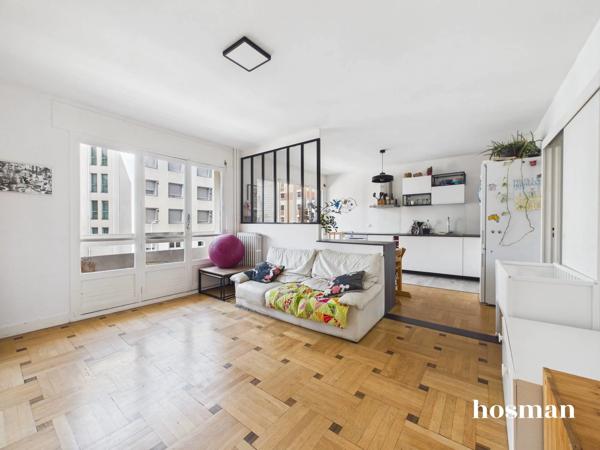 Appartement 3 pièces lumineux de 68m² - Balcons filants - Rue Saint Lazare, Lyon 7 -Saint-Louis-Jean Macé.