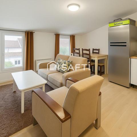 T2 type loft dernier étage avec permis de louer