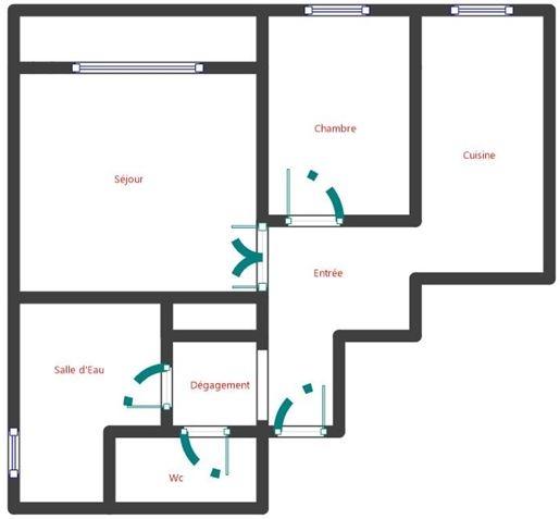 Appartement à vendre 2 pièces 55 m² Ivry-sur-Seine