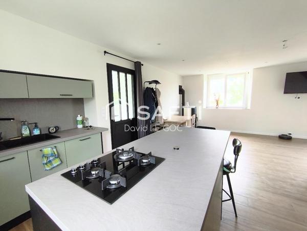 St evarzec maison individuelle rénové entierement toiture neuve sous-sol total, Proximité bourg