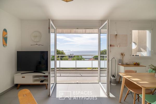 Appartement avec terrasse face à la mer