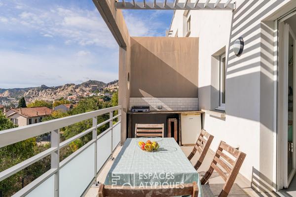 Appartement avec terrasse face à la mer