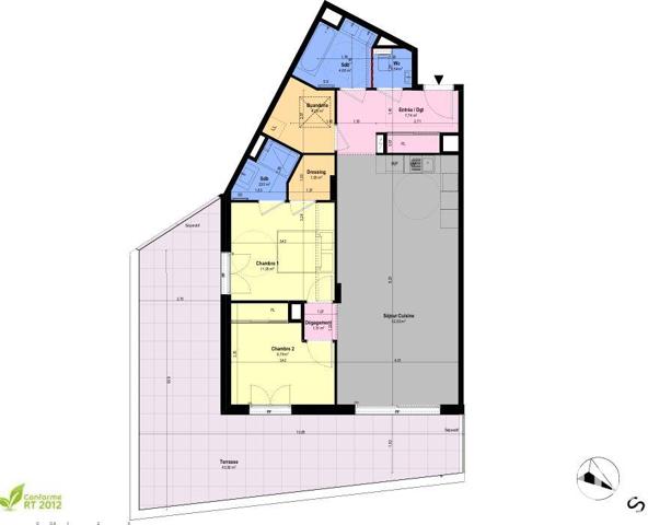 Appartement à vendre 3 pièces 78 m² Châteauneuf-Grasse