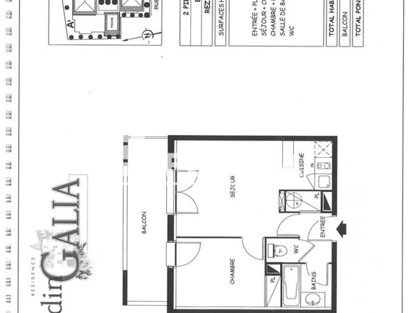 Location Appartement 2 pièces 34.43 m² - 39 RUE DESCARTES Brive La Gaillarde 19100
