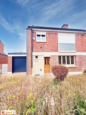 Beuvrages – Maison semi individuelle avec garage et jardin