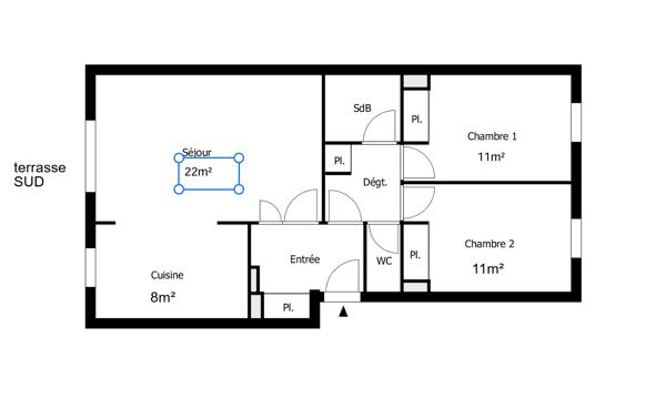 Appartement
         3 pièces
        - 65 m² Exclusivité 306 000 € *