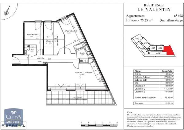 Appartement à louer 4 pièces 75.25m² Athis-Mons (91200)