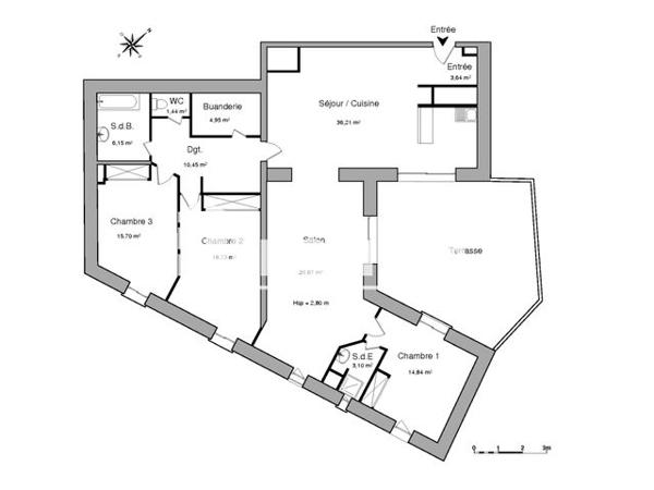 Location Appartement 4 pièces 146.1 m² - 23 AVENUE DE MAYENNE Montauban 82000