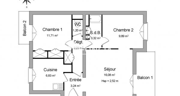 Location Appartement 3 pièces 55.52 m² - Sannois 95110