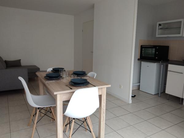 Appartement T2 Meublé Rouen Gauche avec balcon