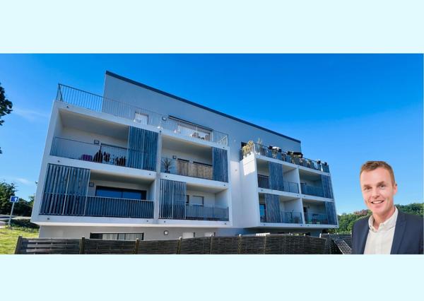 Département Finistère (29) – À vendre à Quimper, quartier Kerfeunteun : studio de 29,29 m² habitables avec terrasse et parking extérieur privatif.