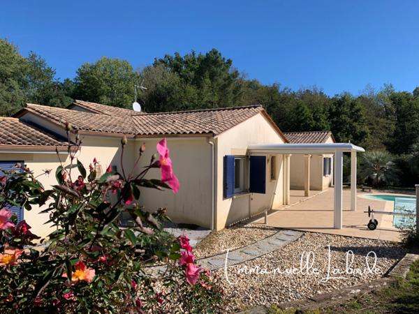Maison contemporaine avec piscine et jardin paysagé – Ginestet, 7 km de Bergerac
