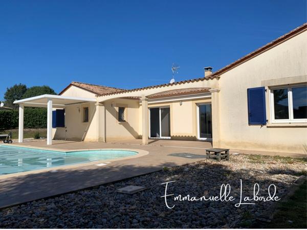 Maison contemporaine avec piscine et jardin paysagé – Ginestet, 7 km de Bergerac