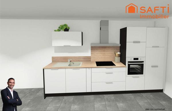 Superbe appartement de 4 pièces disposant d'une terrasse, d'un jardin, d'un double garage et de 2 places de stationnement privées !