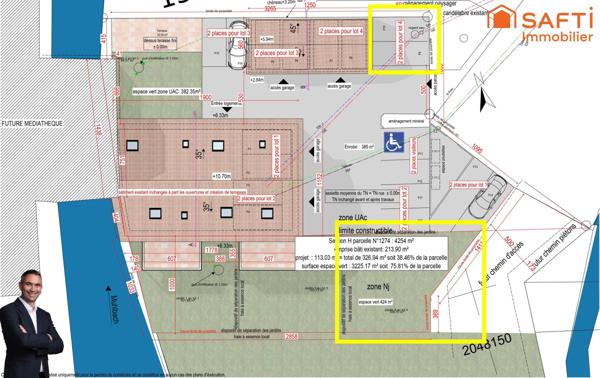 Superbe appartement de 4 pièces disposant d'une terrasse, d'un jardin, d'un double garage et de 2 places de stationnement privées !