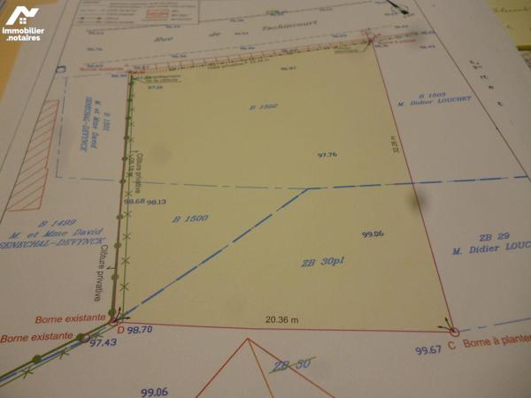 terrain à bâtir de 641 m² avec 25,26 m de façade à vendre sur la commune de SAINT MICHEL SUR TE...