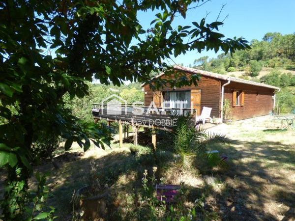 07140 : Maison bois avec vue sur un terrain de 1700m2