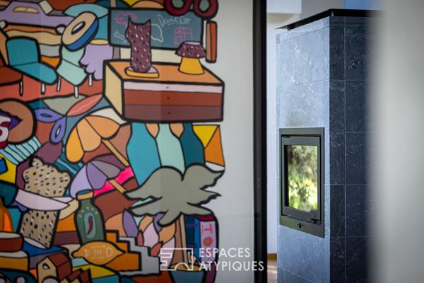 Lumineuse maison d’architecte avec terrain au calme