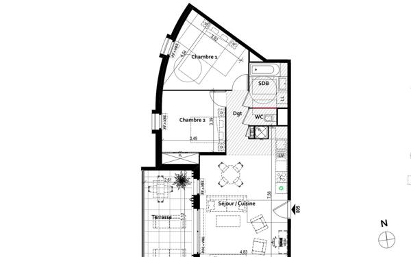 Appartement à vendre    3 pièces • 70,70 m2 Fréjus