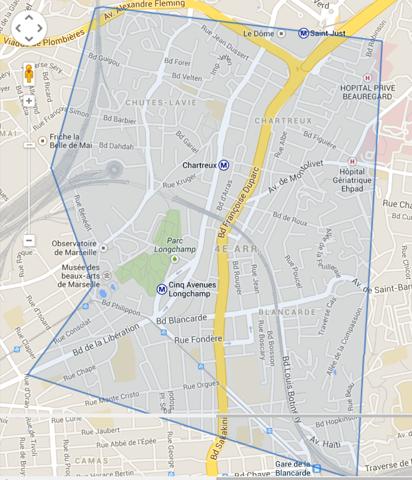 Marseille (13004) Marseille 4ième au calme, joli T4 lumineux avec balcon et parking!