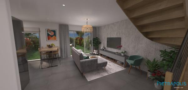 Vente T3 DUPLEX neuf avec jardin et 2 places de parking