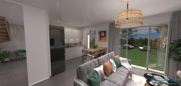 Vente T3 DUPLEX neuf avec jardin et 2 places de parking