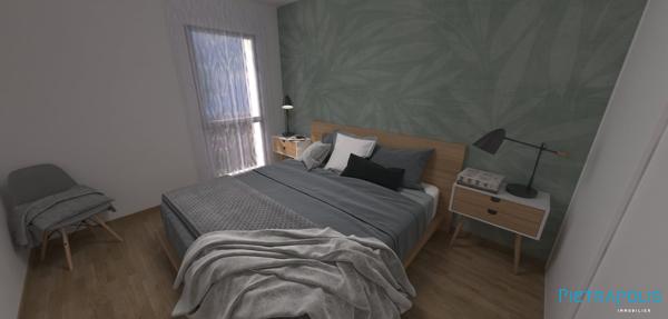Vente T3 DUPLEX neuf avec jardin et 2 places de parking