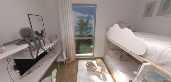 Vente T3 DUPLEX neuf avec jardin et 2 places de parking