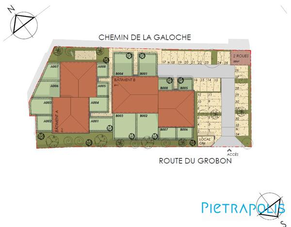 Vente T3 DUPLEX neuf avec jardin et 2 places de parking