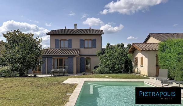 Trévoux - Maison familiale - 164m2 - Piscine chauffée - Terrain de 854m2