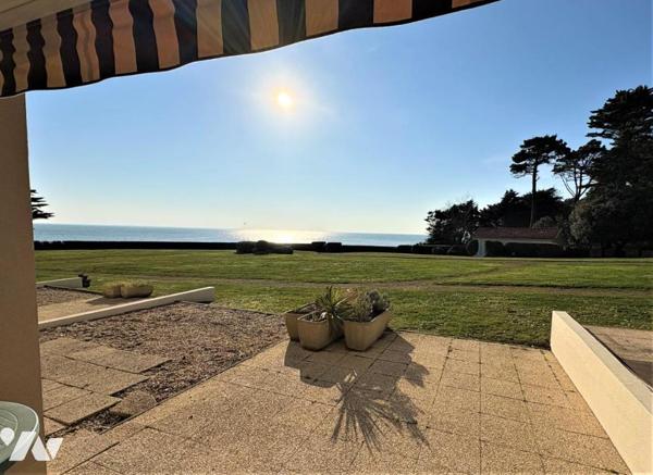 Pornic Joselière, plage de la Birochère, studio face mer, cave, garage, terrasse