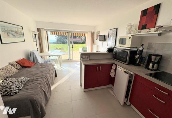 Pornic Joselière, plage de la Birochère, studio face mer, cave, garage, terrasse