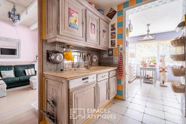 Maison familiale avec piscine intérieure