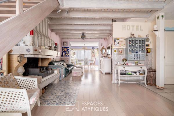 Maison familiale avec piscine intérieure