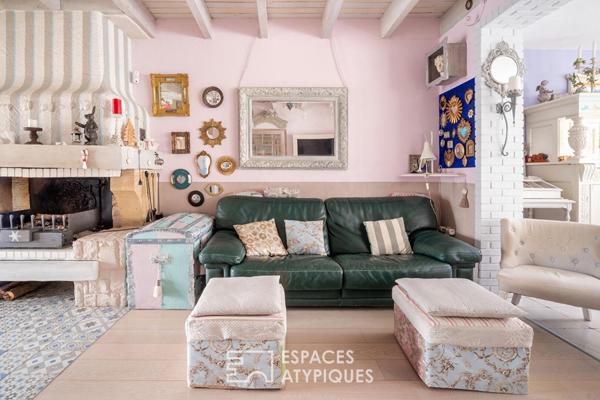 Maison familiale avec piscine intérieure