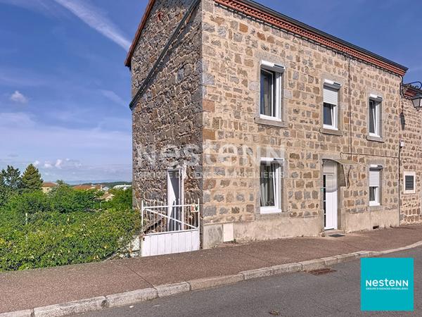 A 10 min de Feurs, ROZIER-EN-DONZY, maison rénovée de 68,92 m2 habitables sur terrain 763 m2 avec grand garage