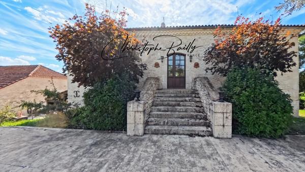 Lauzerte, Tarn-et-Garonne (82) — Propriété rénovée en pierres près de Montauban avec piscine