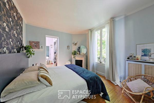 La meulière rénovée avec sa véranda et un jardin sans vis-à-vis