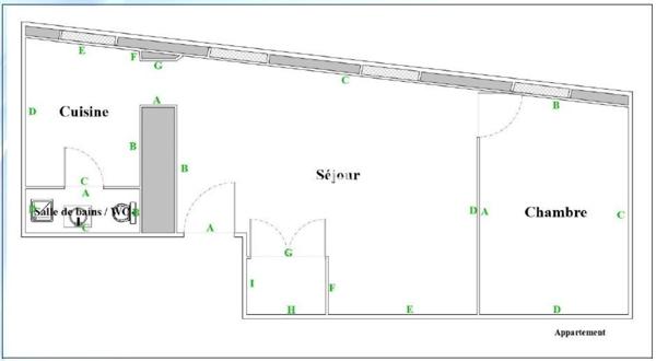 2 PIECES - VIEUX NICE - DERNIER ETAGE