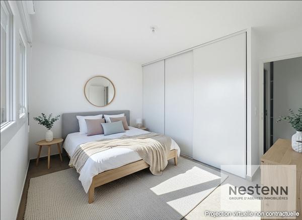 Appartement Neuf Montpellier, TVA 5,5 %, 3 pièces neuf de 66 m² avec terrasse de 12m², une place de parking