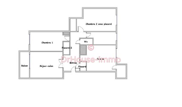 Appartement à vendre 3 pièces de 56 m²